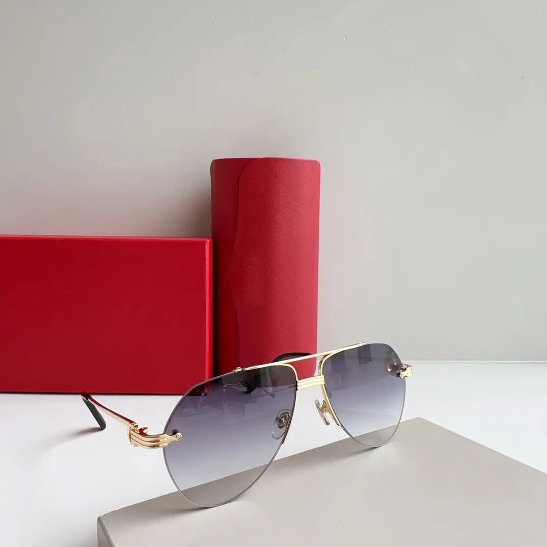 Designer Sunglasses For Men And Women Retro Half Frame Uv400_voghion.com