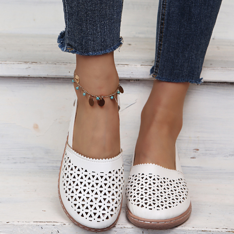 Modische, lässige, perforierte Schuhe für Damen_voghion.com