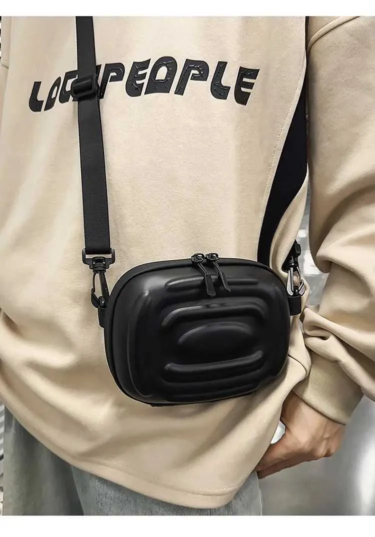 Sac à bandoulière simple polyvalent pour hommes et femmes, nouvelle marque tendance de niche, sac à bandoulière à coque rigide à la mode, petit carré_voghion.com