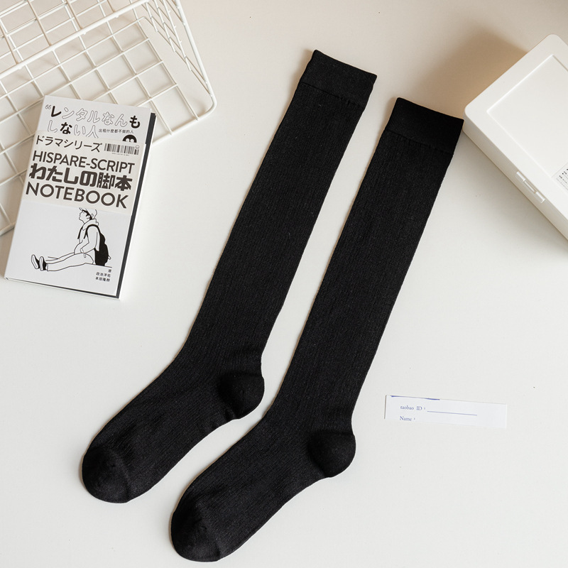23 ultradünne Bambusfaser-Sommersocken für Damen, lang, Wadenlänge, Netzstoff, kniehohe Slouch-Socken_voghion.com