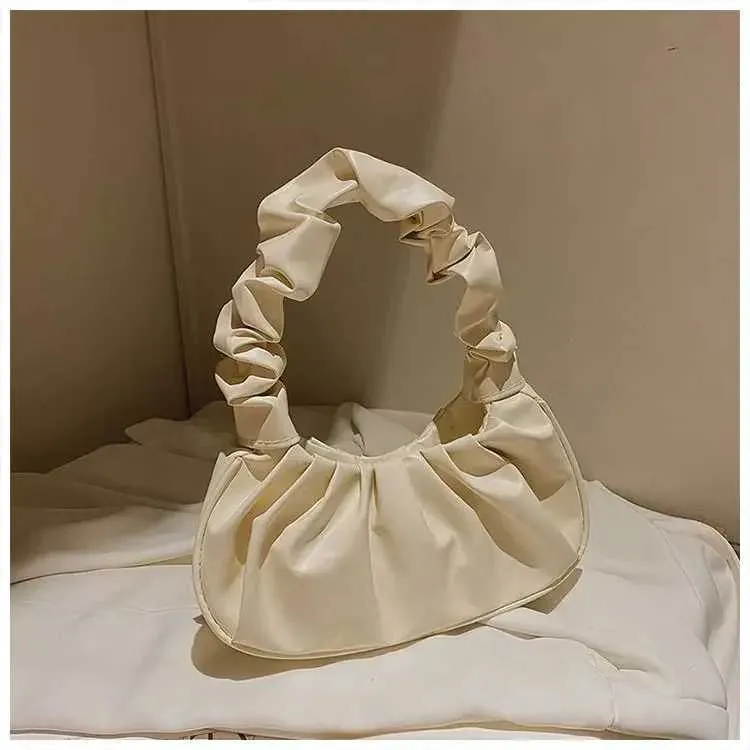 Nieuwe geplooide wolk met niche-ontwerp voor dames, modieuze Gerie-tas voor dames, veelzijdige handtas Y241123_voghion.com