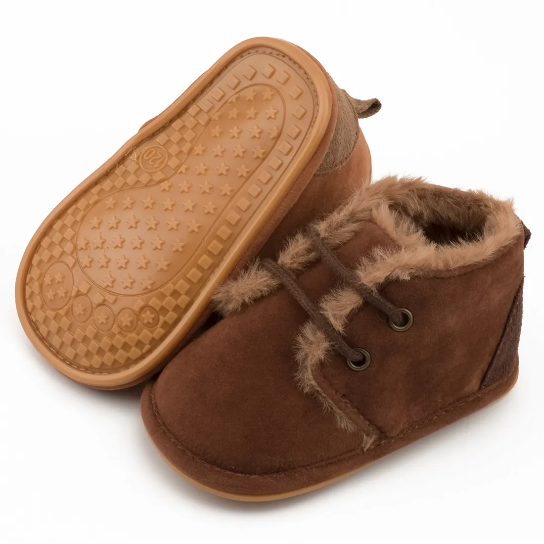 Botines de nieve de invierno para bebé, cálidos y esponjosos, Happysteps, botas para niño y niña, suela de goma, antideslizantes, suaves, para recién nacidos_voghion.com