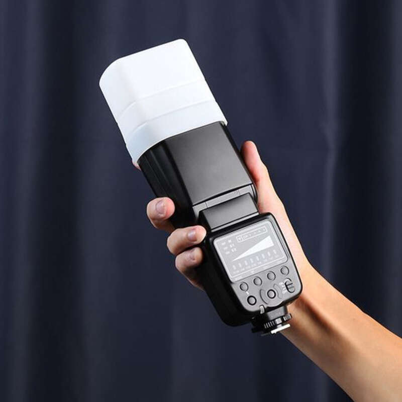 Stande Flash Zubehör Sphärische Halbkugel Quadratische Abdeckung Kreisförmige Weiche Licht Tuch Tragbare Universal Kamera_voghion.com