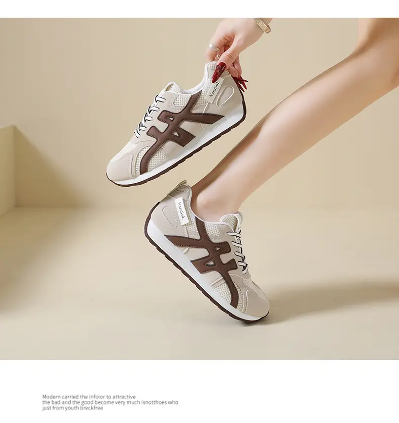 Chaussures de mode décontractées pour femmes, double maille respirante, style sport et extérieur, niche tendance_voghion.com