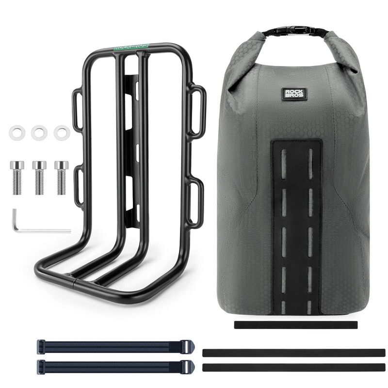 ROCKBROS Bicycle Lage Rack Fork Bag Front Wheel Carrier MTB_voghion.com