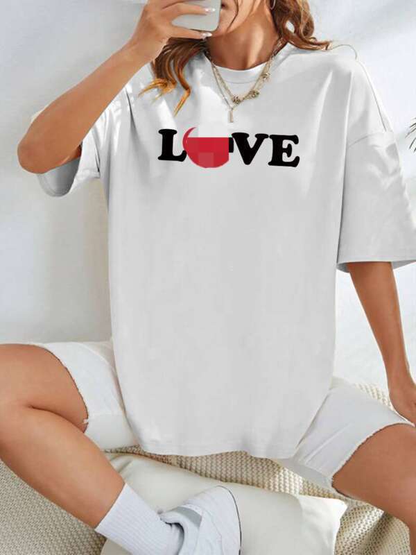 Camiseta de algodón para mujer con estampado top verano holgado_voghion.com