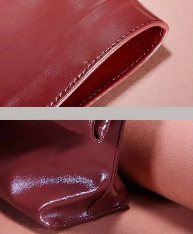 Vintage Clutch Bag For Women Soft Pu Leather Envelope Evening Bag_voghion.com