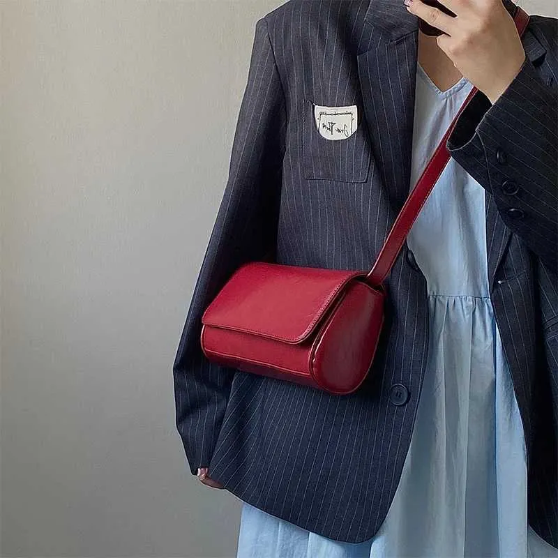 Borsa da donna vintage, rosso vino, sottobraccio, alla moda, semplice, in pelle PU, quadrata, con texture, da sposa, a tracolla_voghion.com