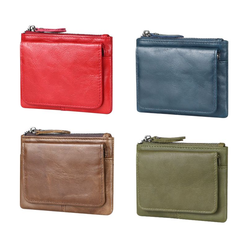 URBAN MASTER r Kurze Retro-Geldbörsen Unisex, Kreditkartenetui aus Leder, perfekte Geldbörse mit einfarbiger Klappe für_voghion.com