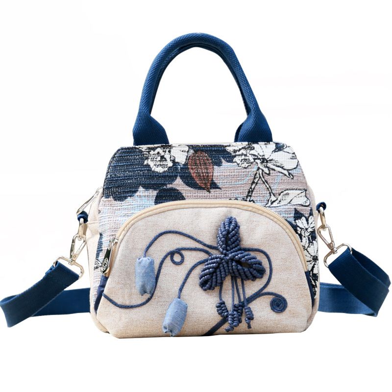 Küstlerische Hadtasche aus Baumwolle ud Haftuch im Bohemia-Stil mit schrägem Kreuz, lässige Schultertasche für_voghion.com