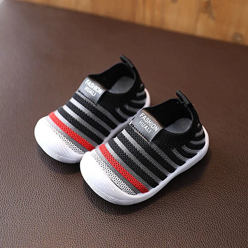 Primeros pasos para bebé, zapatos de punto para niño pequeño, suela suave, para interior y exterior, informales, Littlesprouts, para niño pequeño, talla 6_voghion.com