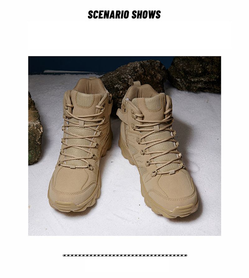 Verbesserte Taktik Kampftraining Stiefel Outdoor Camping Anti-Verschleiß Rapid Response Wanderschuhe Angeln Jagd_voghion.com