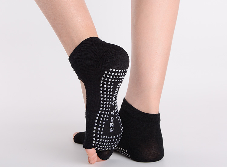 Surge Surge Pure Cotton Sports Yoga Five-Toe Socks With Anti-Slip Sole, Back And Open Toe, Women's Separator Socks, Toe Clip,_voghion.com