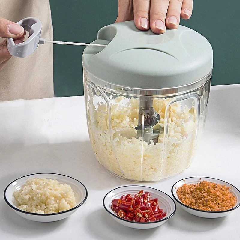 500/900ML Knoblauchhacker Manuelle Knoblauchpresse Lebensmittel Gemüseschneider Fleischwölfe Küchenhelfer Handfleischwolf Knoblauchstampfer_voghion.com