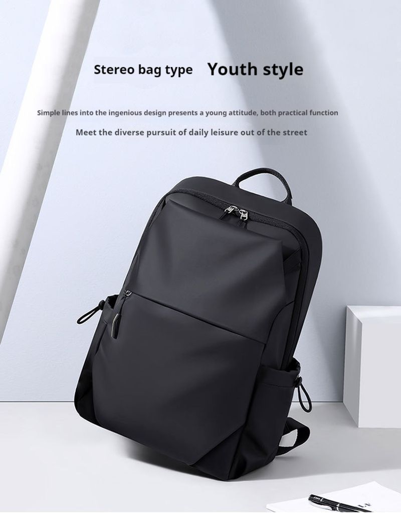 Modischer Herrenrucksack, eleganter und minimalistischer wasserdichte Lederfolie für Herren, Herrentasche,_voghion.com