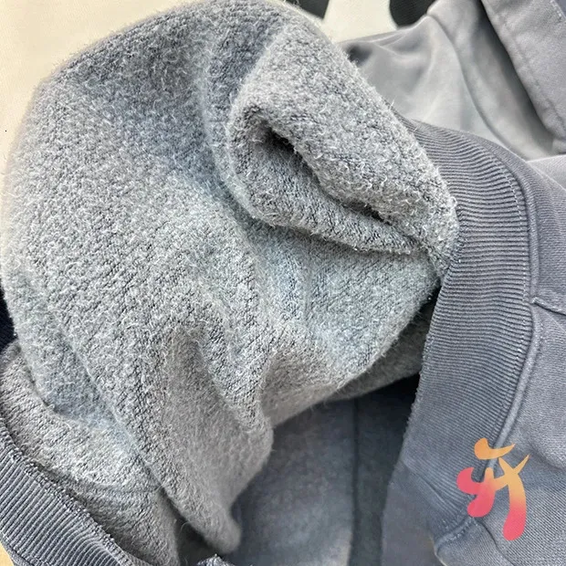Tie Dye Gradient Wash Baby Wealth Deporimes Kapüşonlu Retro Sokak Harf Baskılı Bol Erkek ERD 241011_voghion.com