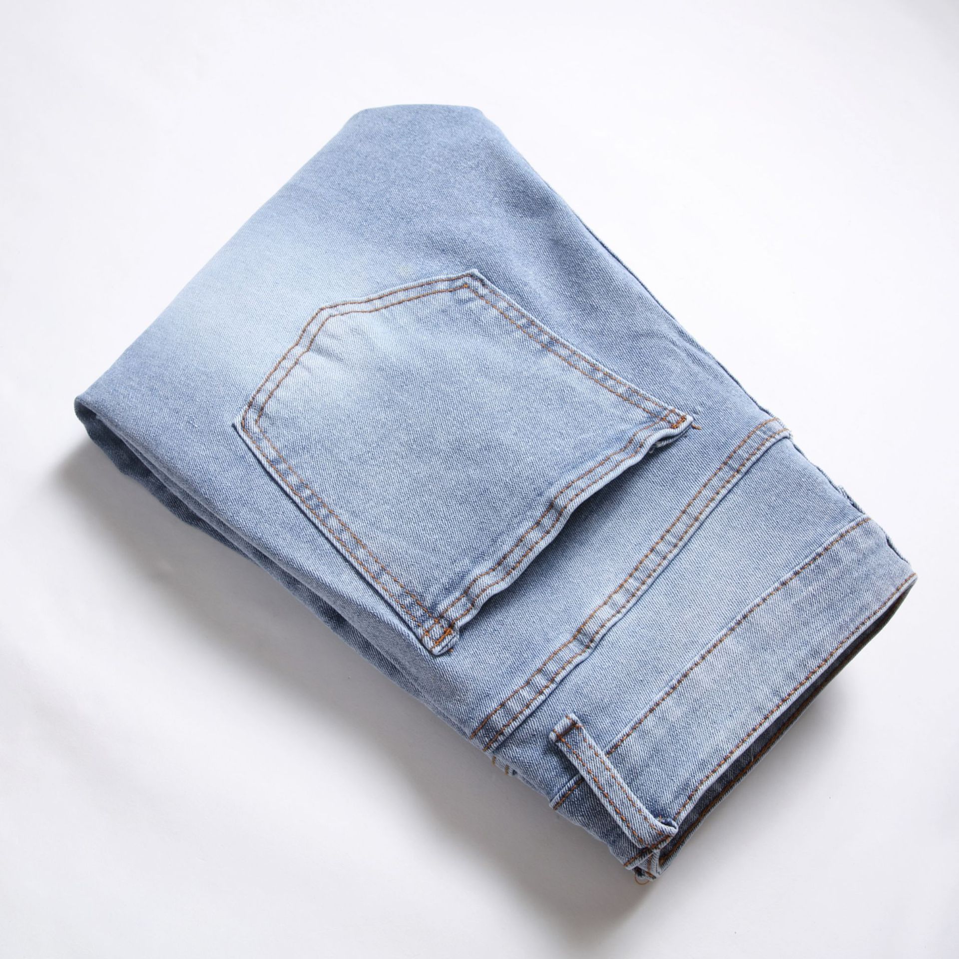Herren Jeans In Unifarben Slim Fit Freizeithose Aus Denim_voghion.com