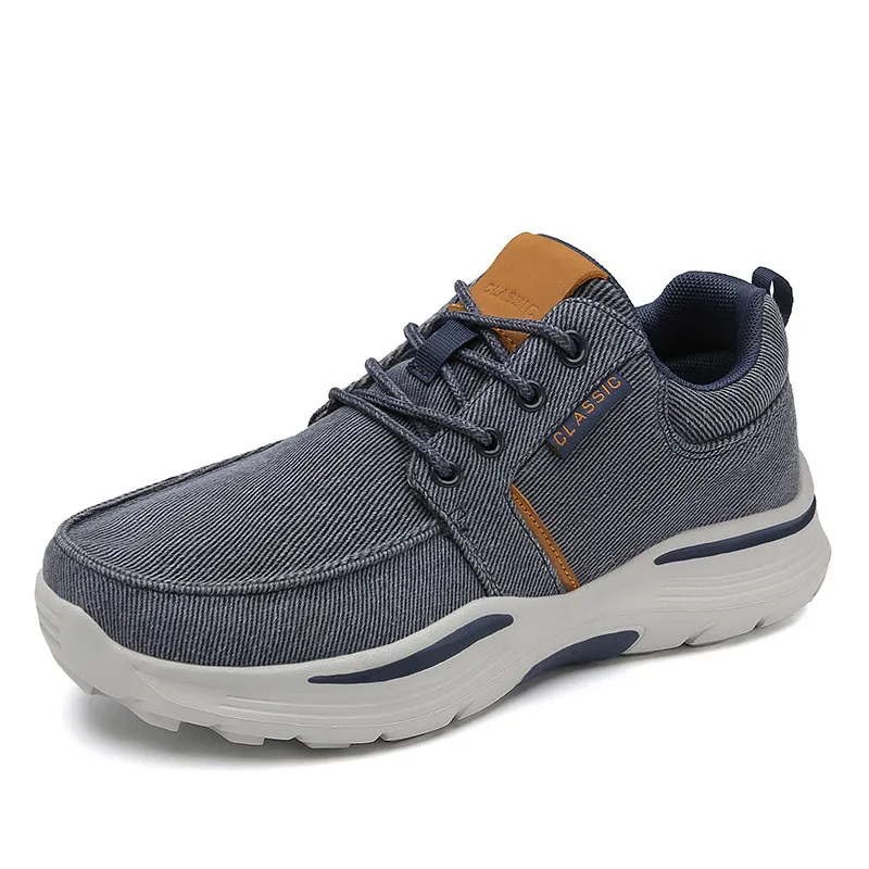 Loafers 2022 Spring New Comfortable Senakers for Men Business Casual Canvas Shoes Lightweight Plus Size_voghion.com