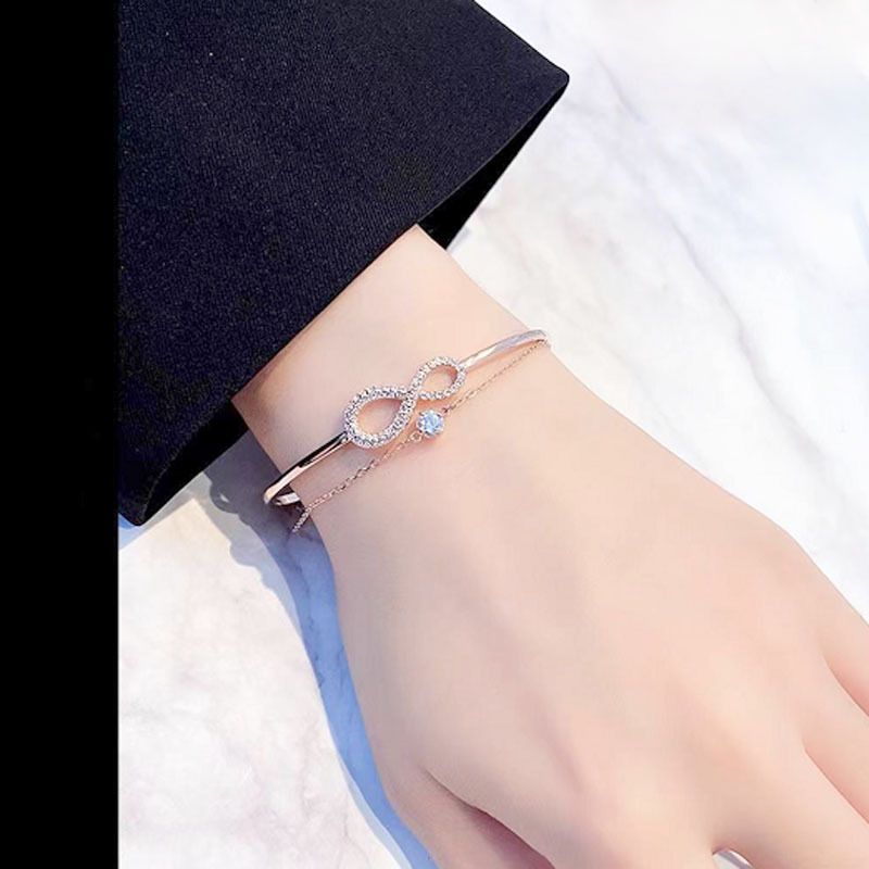 Éiweg Léift Duebelschicht Fir Fraen Dias Aacht Zeechen Mat Dia Zwee An Een Bracelet_voghion.com