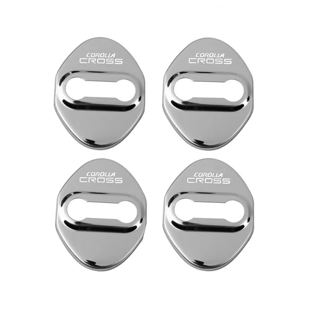 4PCS Door Lock cover Protect accessories For Corolla Cross 2023 2022 2021 Car sticker_voghion.com
