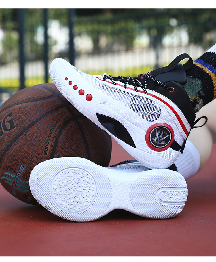 Scarpe da basket Nuove scarpe da ginnastica bianche traspiranti per studenti Stivali da battaglia reali_voghion.com