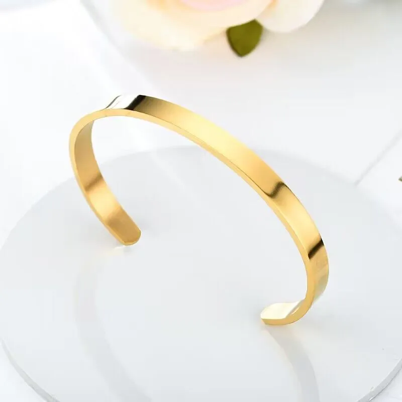 Bracciale rigido in acciaio inossidabile per donna e uomo_voghion.com