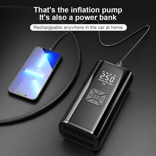 Handheld Air Compressor Digital Portable Tyre Inflator For Cars_voghion.com