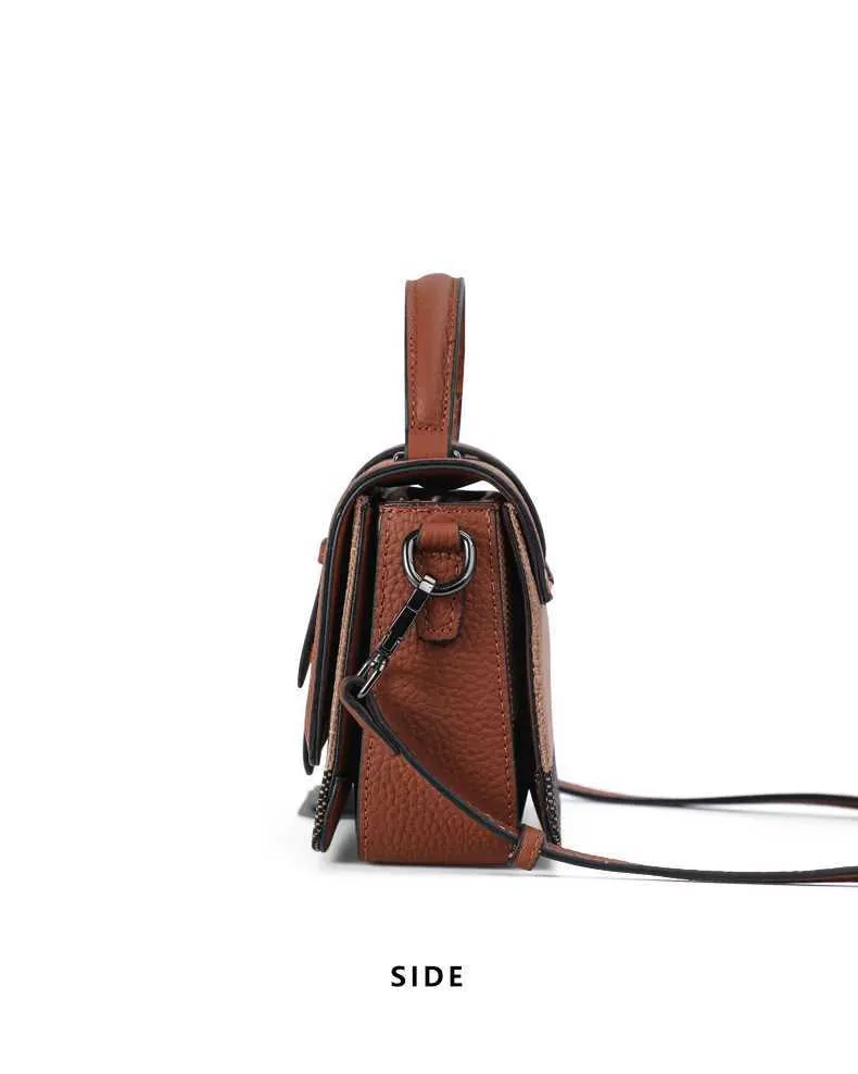 Crossbody Shoulder Handbag In Plaid Canvas And Cowhide Leather_voghion.com