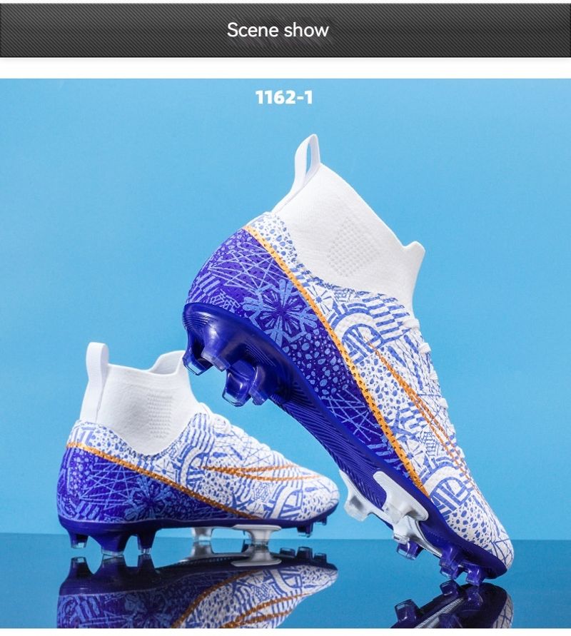 High-Top-verschleißfeste AG Langstapel-Fußballschuhe, TF gebrochene Nägel Kunstrasen Trainings- und Wettkampfschuhe für_voghion.com