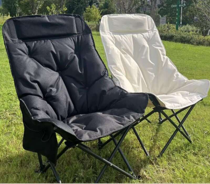 Stop Picking Chairs Randomly! Upgraded High Backrest, Thickened Cotton Moon C, Camping Picnic Folding Artifact Is Coming_voghion.com