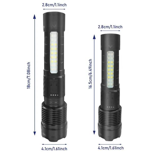 Super Bright Tactical Led Flashlight Zoomable And Waterproof_voghion.com