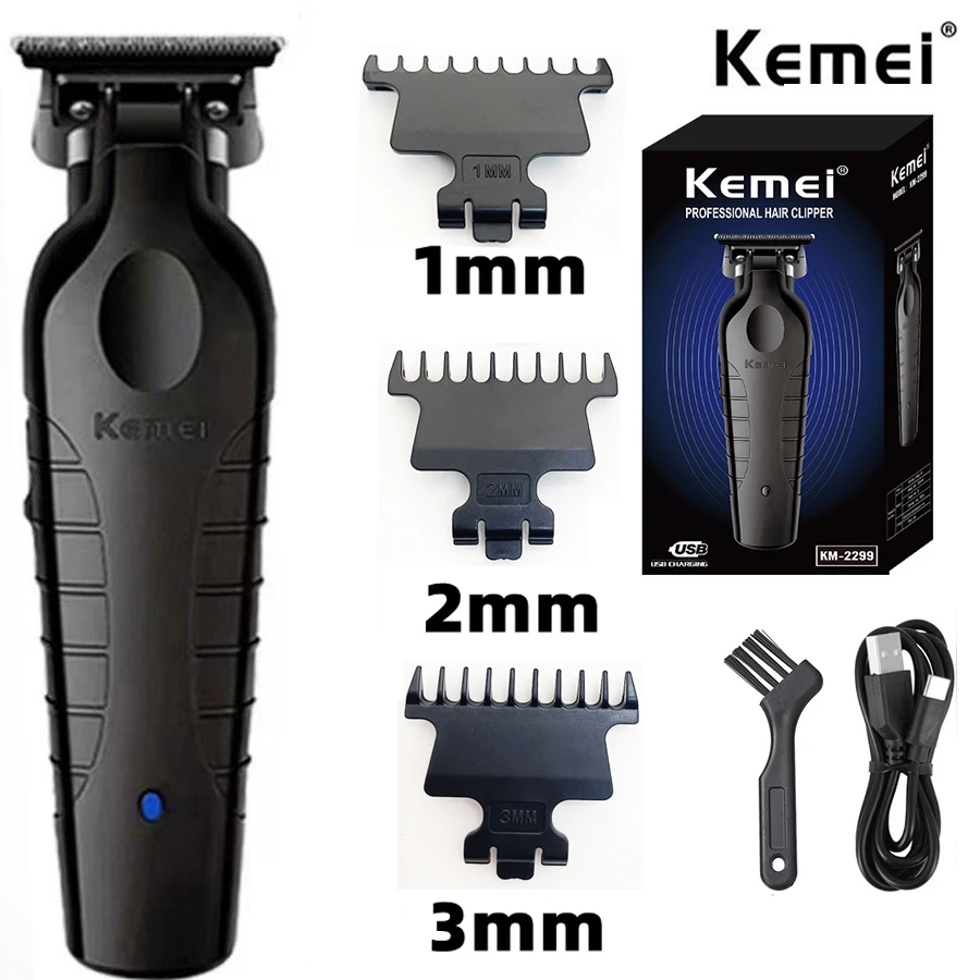 Kemei KM-2299 Men's Hair Clipper Professional Electric Hair Clipper USB Rechargeable Barber Trimmer Men's Electric Hair Clipper YCDC_voghion.com