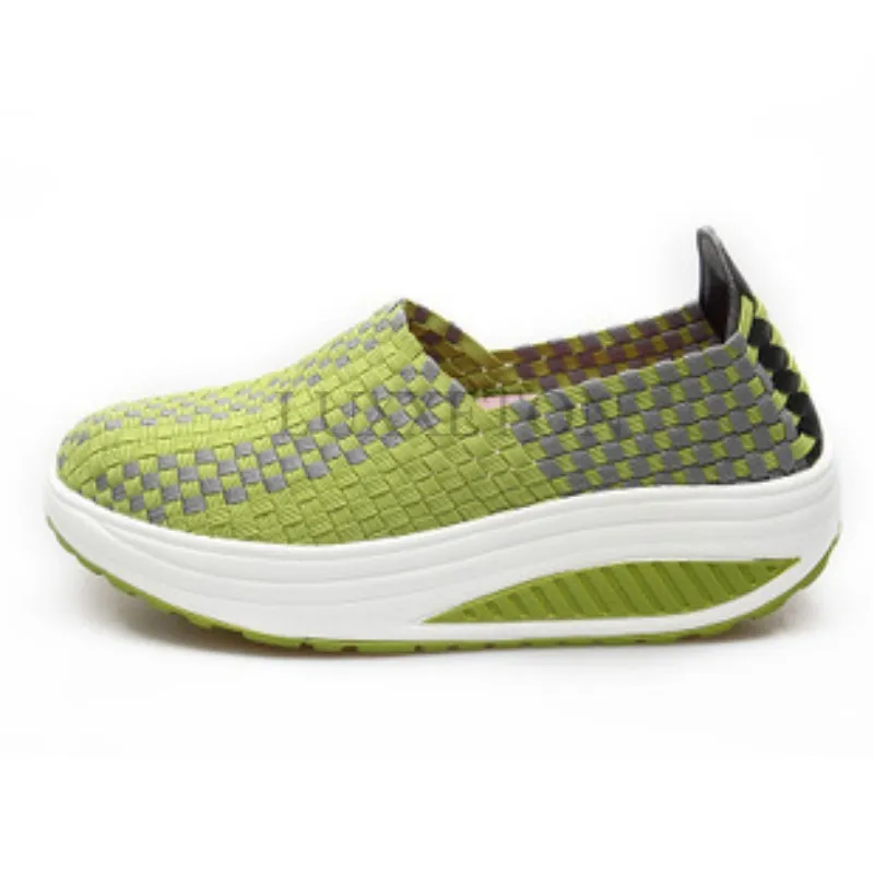 Chaussures de running en mesh tissé à semelle basculante_voghion.com