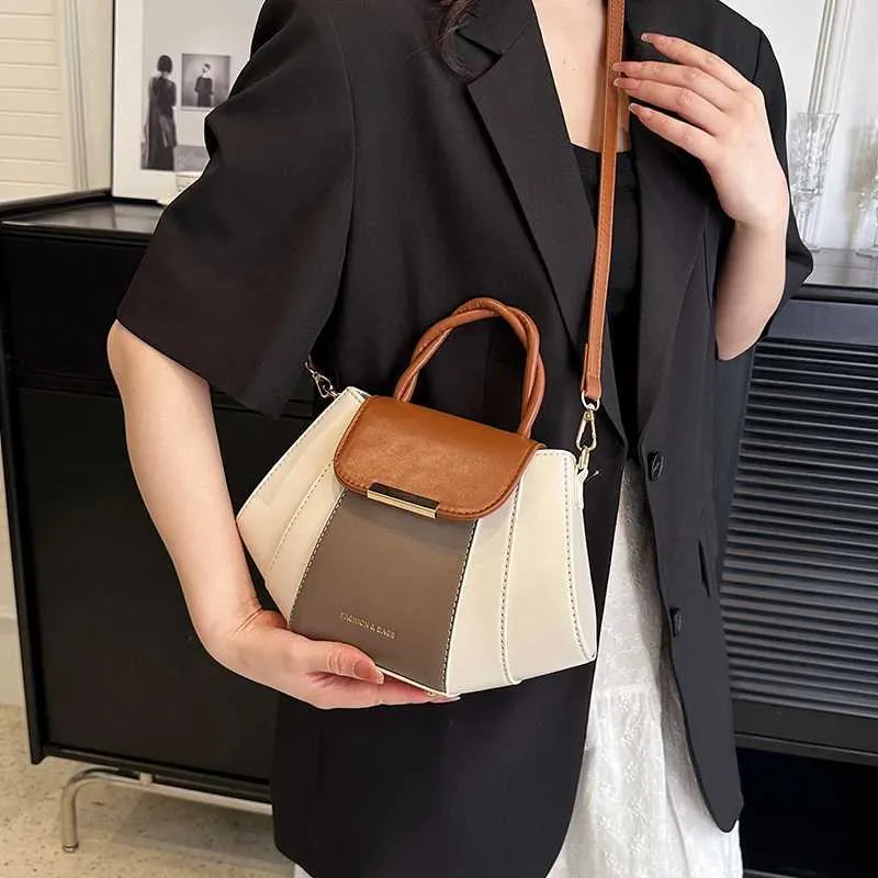High Quality Soft Leather Handbag Women Purses Female Designer Patchwork Ladies Shoulder Crossbody Bag Sac A Main_voghion.com