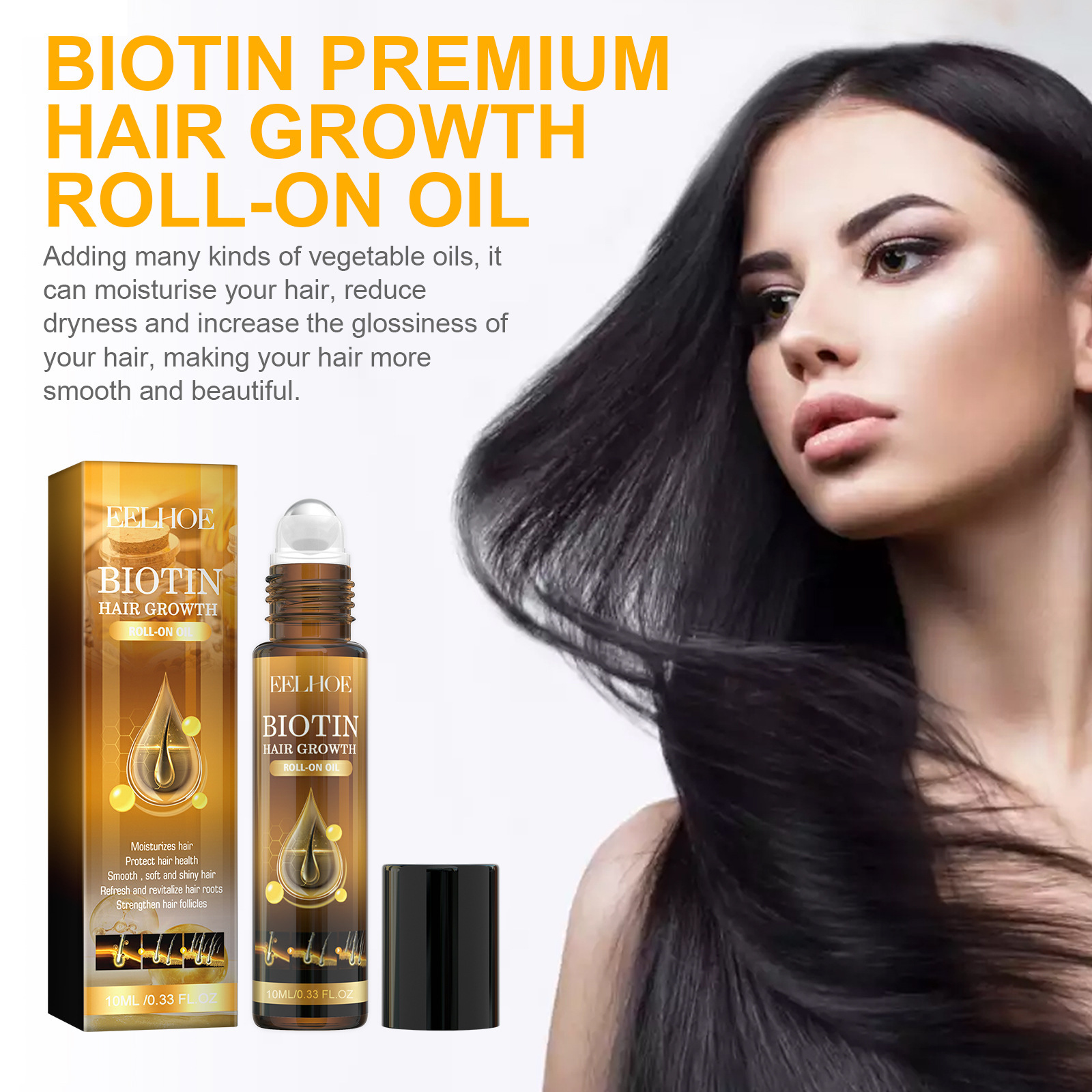 EELHOE Biotin Hair Dense Series Pulisce in profondità Idrata il cuoio capelluto, previene la caduta, solidifica i capelli, fornisce cura dei capelli_voghion.com