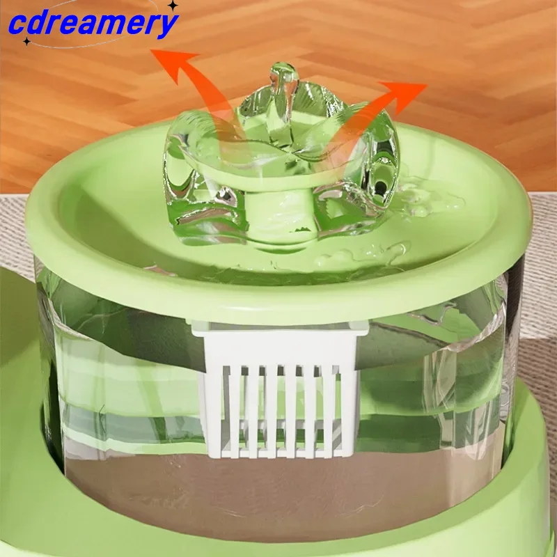 Distributeur d'eau pour chat, circulation automatique d'eau vive, distributeur d'eau vive pour animaux de compagnie, mangeoire pour chaton, conception de fontaine, bols pour chat_voghion.com