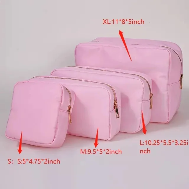 Factory Wholesale Multi Color Women Makeup Waterproof Nylon Brush Custom Pouch Cosmetic Bag 241120_voghion.com
