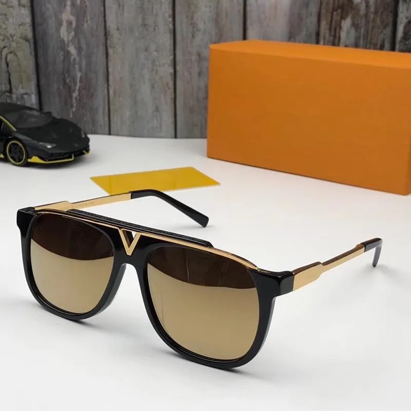 Occhiali da sole uomo designer stile retrò vintage oro_voghion.com