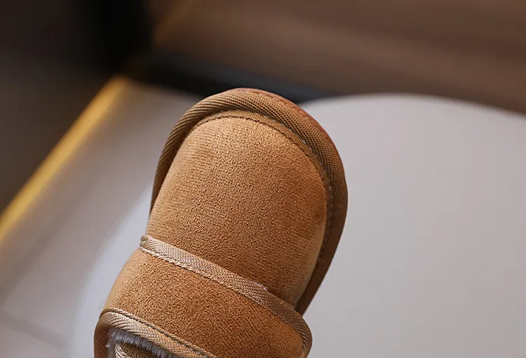 Zapatos de invierno para bebé, de felpa, cálidos y abrigados, antideslizantes, de moda, tallas 15-19, 2024_voghion.com