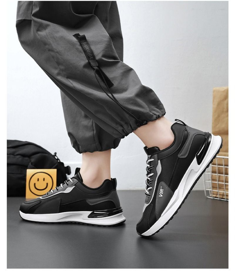 Baskets casual homme blanches plateforme outdoor confortables_voghion.com