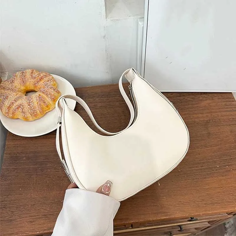 Borsa a tracolla semplice da donna in pelle PU con tracolla alla moda Y241115_voghion.com
