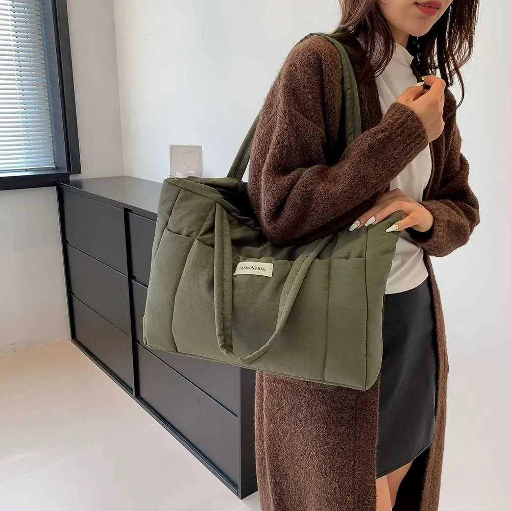 Damen Puffer Tasche Gesteppt Designer Schultertasche Shopping_voghion.com