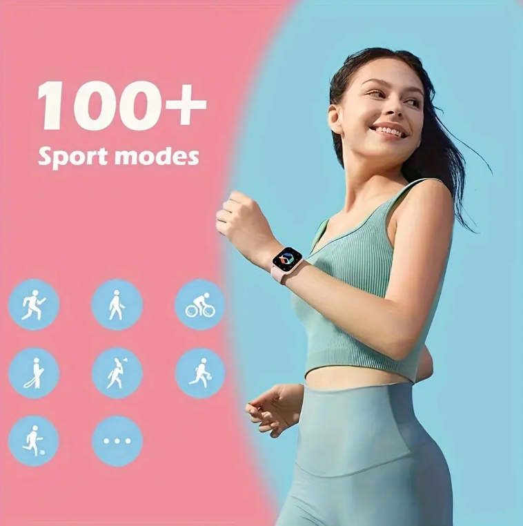 Montre connectée carrée ZL54CJ pour femmes, appels Bluetooth, fréquence cardiaque, mode sport, moniteur d'activité physique, étanche, pour hommes, pour iOS et Android_voghion.com