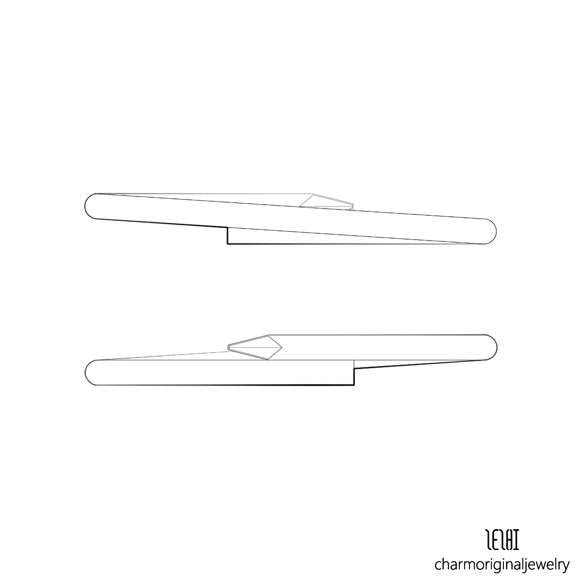 for woman nail bracelet fashion jewelry designer bangle sier Bracelets Stainless Steel_voghion.com