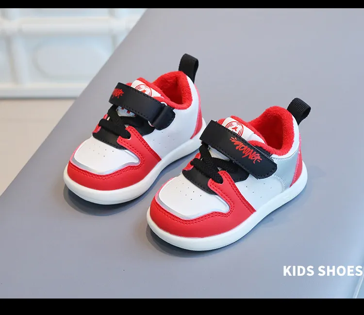 Småbarnssko Baby Barn Vinter Bomull Uformelle Sneakers Tykke Varme Sklisikre Første Steg Fottøy Treningssko For Gutter Jenter_voghion.com