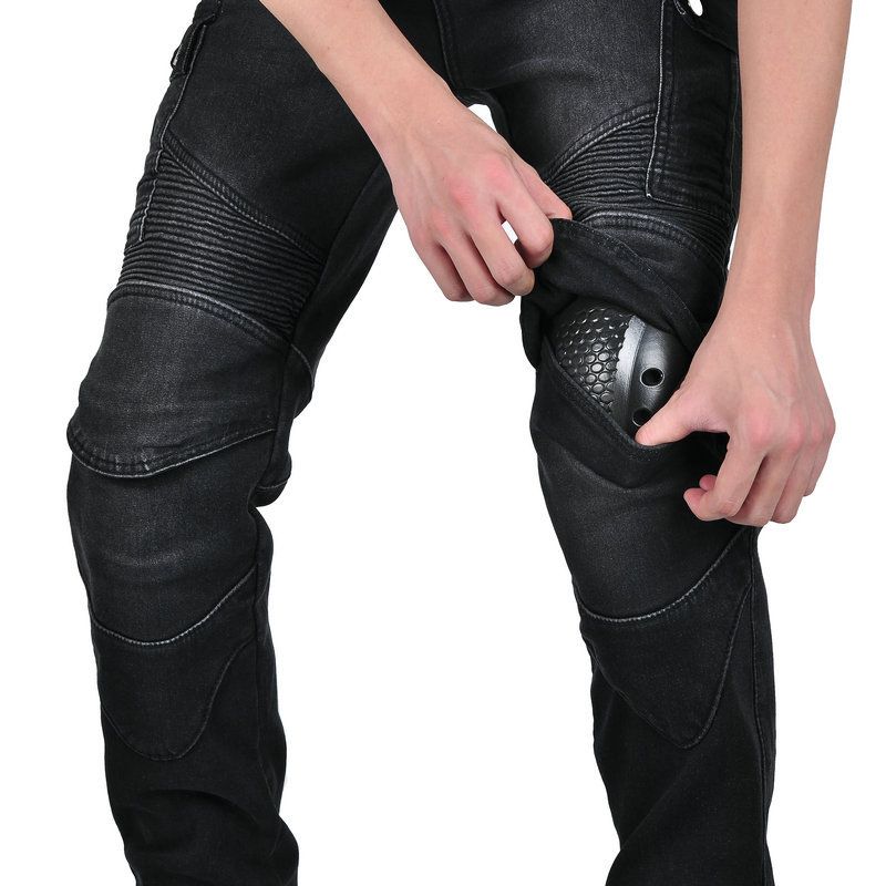 LOONG BIKER Kış Retro Motosiklet Pantolonu Erkekler İçin_voghion.com
