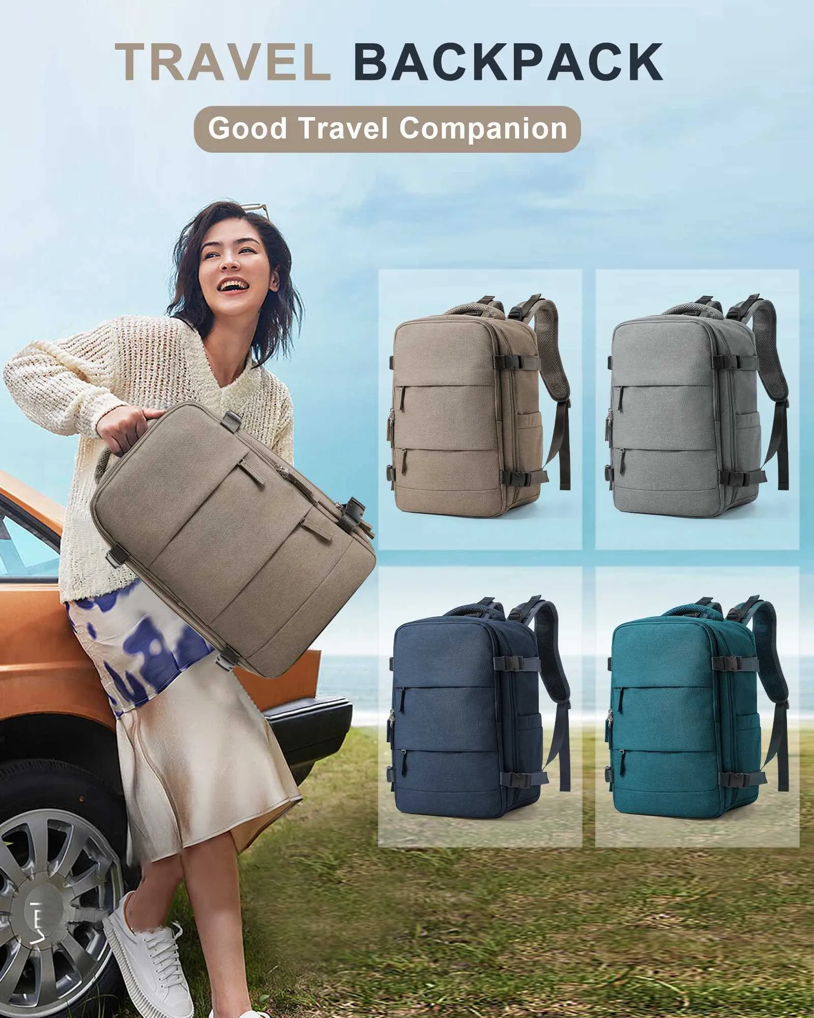 Rugzakken voor mannen Waterdichte moderugzak Reis 40x20x25 Ryanair Laptoptas Handbagage Lage Vrouwelijke rugzak School_voghion.com