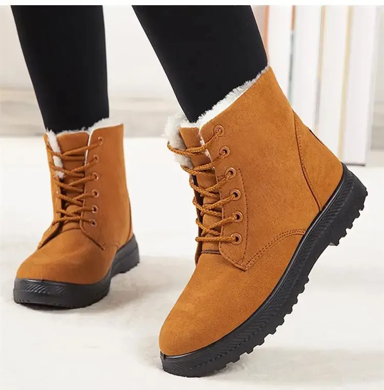 Snow Fashion Platform Donna 2025 Tendenza Mid High Donna Scarpe Invernali Stivali Botas Mujer 241024_voghion.com