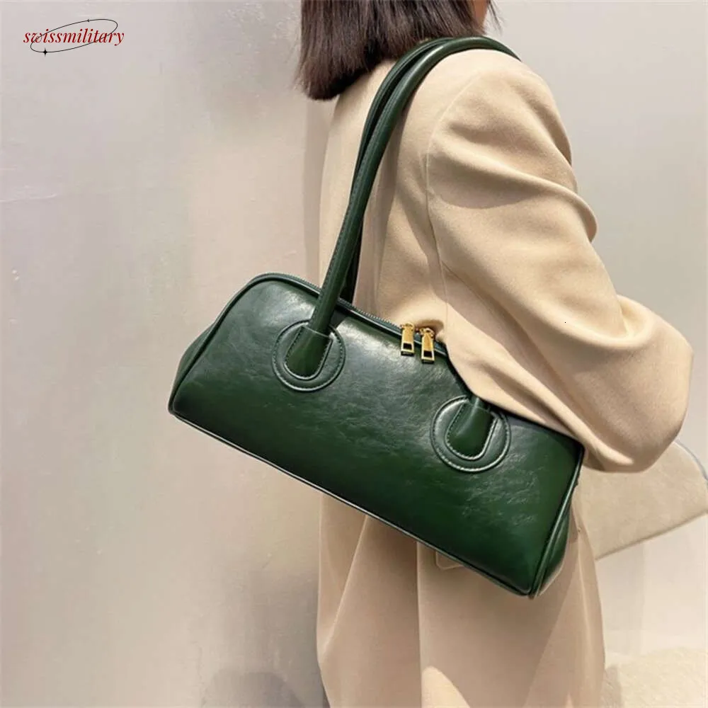 Borsa a tracolla Boston Pillow Tote da donna in vera pelle, stile retrò, 2025, di grandi dimensioni, con tracolla, #54_voghion.com