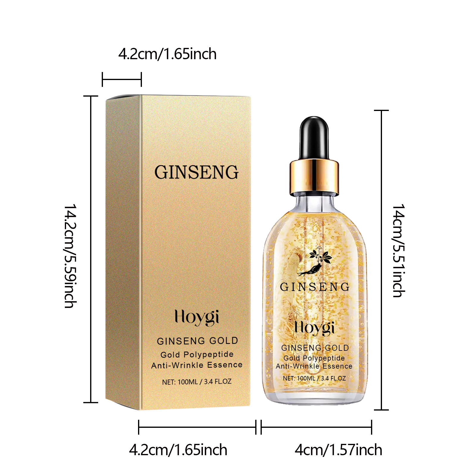 Hoygi ginseng polypeptide anti wrinkle essence, lasting moisturizing, improving dull wrinkles, softening and_voghion.com